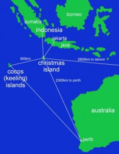 Cocos Keeling Island Map